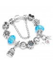 Boosbiy Mickey Minnie Charms bransoletka z koraliki ze szkła murano z Mickey wisiorek markowe bransoletki bransoletki dzień matk