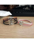 Xinyao 12 kolorów 16-20cm skórzana bransoletka urok dla kobiet pasuje oryginalne paciorki do oznakowania diy projekt bransoletka