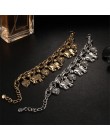Jeśli mnie Vintage artystyczne złote kolorowy słoń serce Charms bransoletki dla kobiet moda łańcuch prezent biżuteria Pulseira F