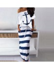 Fanbety kobiety sexy off shoulder zestawy dwuczęściowe sukienka kotwica łodzi koszule z nadrukiem sukienka w paski zestawy Lady 
