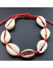 Złoty kolor Cowrie Shell bransoletki dla kobiet Pearl koraliki urok mankiet otwarcie bransoletka czeski plaża biżuteria Pulseras