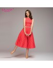 S. FLAVOR kobiety sukienka vintage bez rękawów, dekolt w kształcie litery "o", 2020 lato Vestidos kobiety elegancka, w kropki dr