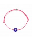 Turecki Lucky Evil Eye bransoletki dla kobiet 6 kolorów ręcznie plecione liny biżuteria na szczęście czerwona bransoletka kobiet