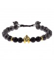 DOUVEI Drop Shipping Roman rycerz Spartan wojownik Gladiator kask bransoletka mężczyźni kamień bransoletka z koralików Mala joga