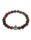 DOUVEI Drop Shipping Roman rycerz Spartan wojownik Gladiator kask bransoletka mężczyźni kamień bransoletka z koralików Mala joga