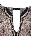 Sukienka damska letnia sukienka Halter Neck Boho drukuj bez rękawów Casual Mini kostiumy kąpielowe Sundress Plus rozmiar Jupe da