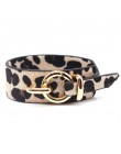 D & D Fashion Leopard Charm skórzane bransoletki dla kobiet proste wszystkie mecze OL V słowo szeroka bransoletka mankietowa Fem