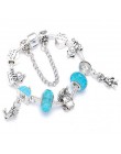 Boosbiy Mickey Minnie Charms bransoletka z koraliki ze szkła murano z Mickey wisiorek markowe bransoletki bransoletki dzień matk