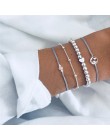 32 style Boho bransoletka słoń serce powłoki gwiazda księżyc łuk mapa bransoletka z kryształkami kobiety urok wesele biżuteria a