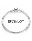 BAOPON 5 sztuk/partia wąż łańcuch zapięcie zabezpieczające europejska delikatna bransoletka Fit DIY Charm bransoletki i Bangles 