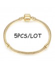 BAOPON 5 sztuk/partia wąż łańcuch zapięcie zabezpieczające europejska delikatna bransoletka Fit DIY Charm bransoletki i Bangles 