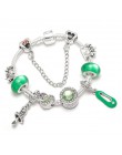 Boosbiy Mickey Minnie Charms bransoletka z koraliki ze szkła murano z Mickey wisiorek markowe bransoletki bransoletki dzień matk