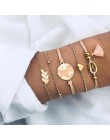 2019 artystyczne bransoletki i zestaw bransoletek Vintage Bead Boho Charm bransoletka dla kobiet biżuteria akcesoria Pulseras Mu