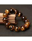 Minimalistyczny kamień naturalny koraliki bransoletka tygrysie oko 4 rozmiar zroszony mężczyzna budda Braclet dla mężczyzn joga 