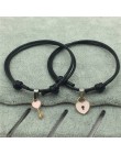 Kluczowa kłódka serce para bransoletka dla kobiet i mężczyzn Handmade Vintage Rope Chain regulowana biżuteria kochanków sparowan