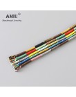 AMIU Handmade wodoodporna tkanina nici woskowe Wrap bransoletka prosta lina bransoletka z węzłem bransoletka przyjaźni dla mężcz
