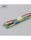 AMIU Handmade wodoodporna tkanina nici woskowe Wrap bransoletka prosta lina bransoletka z węzłem bransoletka przyjaźni dla mężcz