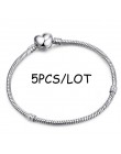 BAOPON 5 sztuk/partia wąż łańcuch zapięcie zabezpieczające europejska delikatna bransoletka Fit DIY Charm bransoletki i Bangles 