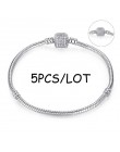 BAOPON 5 sztuk/partia wąż łańcuch zapięcie zabezpieczające europejska delikatna bransoletka Fit DIY Charm bransoletki i Bangles 