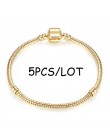 BAOPON 5 sztuk/partia wąż łańcuch zapięcie zabezpieczające europejska delikatna bransoletka Fit DIY Charm bransoletki i Bangles 