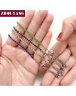 ZHOUYANG bransoletka dla kobiet luksusowy styl 4 kolor 4 pazury mozaika cyrkonia kolor srebrny modna biżuteria na prezent H095