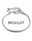 BAOPON 5 sztuk/partia wąż łańcuch zapięcie zabezpieczające europejska delikatna bransoletka Fit DIY Charm bransoletki i Bangles 