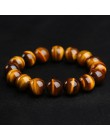 Minimalistyczny kamień naturalny koraliki bransoletka tygrysie oko 4 rozmiar zroszony mężczyzna budda Braclet dla mężczyzn joga 