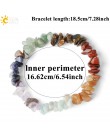 CSJA Reiki Natural Stone 7 bransoletki Chakra rozdrobnione żwirowe koraliki bransoletka uzdrawiająca bransoletka dla kobiet dzie