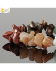 CSJA Reiki Natural Stone 7 bransoletki Chakra rozdrobnione żwirowe koraliki bransoletka uzdrawiająca bransoletka dla kobiet dzie