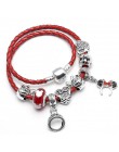Sonykifa biżuteria Mickey Minnie skóra Pandoro bransoletka dla kobiet uroku bransoletki ręcznie robiona biżuteria Pulseras Drops