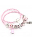 Sonykifa biżuteria Mickey Minnie skóra Pandoro bransoletka dla kobiet uroku bransoletki ręcznie robiona biżuteria Pulseras Drops