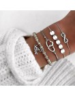 Biżuteria boho bransoletki i Bangles dla kobiet czeski Vintage bransoletki z koralików zestaw dla kobiet moda wielowarstwowe akc