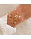 Biżuteria boho bransoletki i Bangles dla kobiet czeski Vintage bransoletki z koralików zestaw dla kobiet moda wielowarstwowe akc