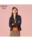 SEMIR 2019 dół kurtki zimowe damskie bawełniane krótkie kurtki nowy dół wyściełane z kapturem ciepłe, jesienne wąski płaszcz kob