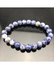 Ładna bransoletka z paciorkami Chakra mężczyzn 8mm z kamienia naturalnego lawa tygrysie oko matowy czarny onyks Healing koraliki