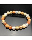 Ładna bransoletka z paciorkami Chakra mężczyzn 8mm z kamienia naturalnego lawa tygrysie oko matowy czarny onyks Healing koraliki