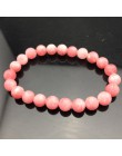 Ładna bransoletka z paciorkami Chakra mężczyzn 8mm z kamienia naturalnego lawa tygrysie oko matowy czarny onyks Healing koraliki