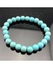 Ładna bransoletka z paciorkami Chakra mężczyzn 8mm z kamienia naturalnego lawa tygrysie oko matowy czarny onyks Healing koraliki