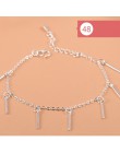925 srebro gwiazda kwiatowa Charm bransoletka dla kobiet dziewczyn luksusowa marka serce śliczne Anklet biżuteria Pulseras Mujer