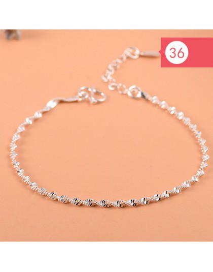 925 srebro gwiazda kwiatowa Charm bransoletka dla kobiet dziewczyn luksusowa marka serce śliczne Anklet biżuteria Pulseras Mujer