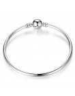 Pulseira 925 srebro bransoletka Femme Snowflake serce niebieskie oko Femme wąż łańcuch bransoletki i Bangles kobiety biżuteria