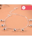 925 srebro gwiazda kwiatowa Charm bransoletka dla kobiet dziewczyn luksusowa marka serce śliczne Anklet biżuteria Pulseras Mujer