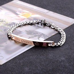 Kobiety srebrny bransoleta z różowego złota dla kobiet zawieszka charms w kształcie serca bransoletka kobiety dla nowożeńców mał