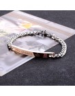Kobiety srebrny bransoleta z różowego złota dla kobiet zawieszka charms w kształcie serca bransoletka kobiety dla nowożeńców mał