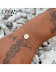 17KM moda złoty kolor bransoletka z literami i bransoletka dla kobiet proste regulowane nazwa bransoletki Pulseras Mujer biżuter