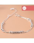 925 srebro gwiazda kwiatowa Charm bransoletka dla kobiet dziewczyn luksusowa marka serce śliczne Anklet biżuteria Pulseras Mujer