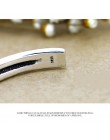 XIYANIKE gorąca sprzedaży 925 srebro kolor srebrny dekoracja w stylu vintage liście wzór otwarta bransoletka Bangle dla kobiet m