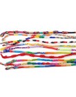 50 sztuk bransoletki dziewczyny bransoletki biżuteria prezent DIY Charm liny bransoletka Rainbow wiele plecionki nici przyjaźń p