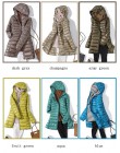 7XL Winter Woman wyściełana długa kurtka z kapturem biała kaczuszka żeński płaszcz Ultra lekkie cienkie solidne kurtki płaszcz p