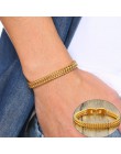 Vnox Vintage fajny podwójny łańcuszek bransoletki dla mężczyzn ze stali nierdzewnej Punk Cubic Chain męski Pulseira